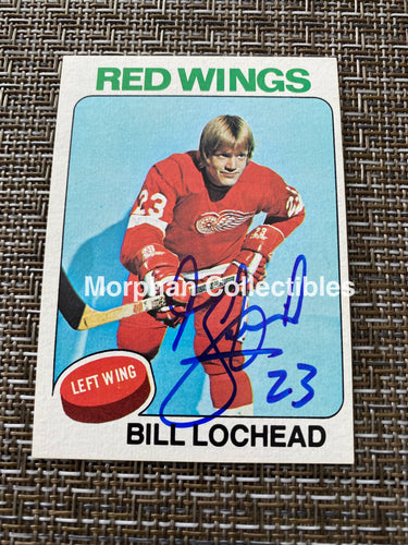 Bill Lochead - Autographed Card 1975/76 Topps