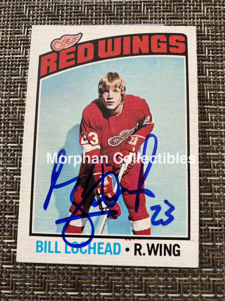 Bill Lochead - Autographed Card 1976/77 Opc