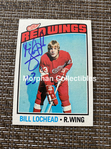 Bill Lochead - Autographed Card 1976/77 Topps