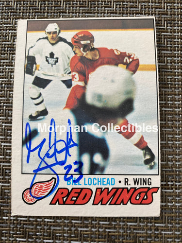 Bill Lochead - Autographed Card 1977/78 Opc