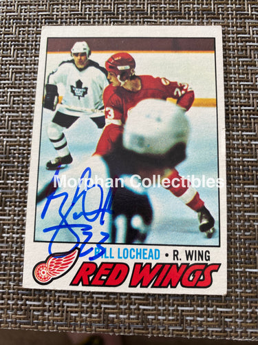 Bill Lochead - Autographed Card 1977/78 Topps