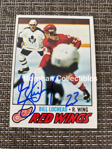 Bill Lochead - Autographed Card 1977/78 Topps