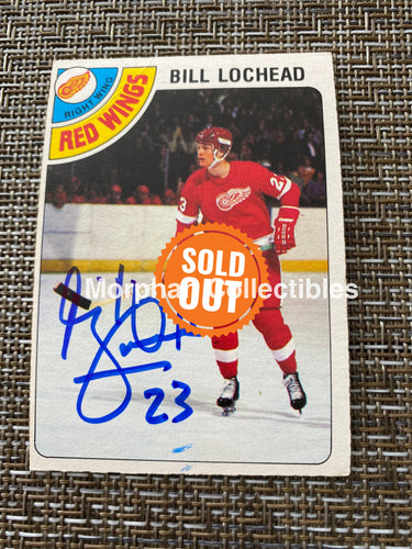 Bill Lochead - Autographed Card 1978/79 Opc