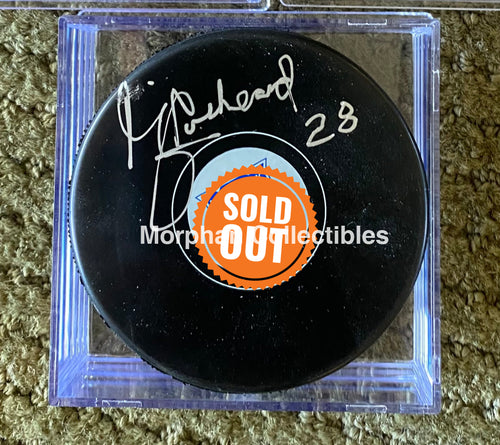 Bill Lochead - Autographed Puck New York Rangers