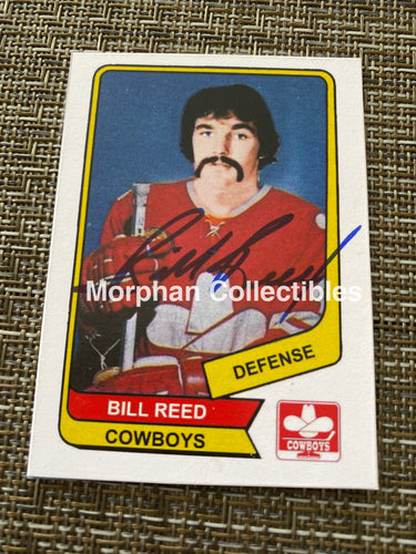 Bill Reed- Autographed Card - Custom Calgary Cowboys
