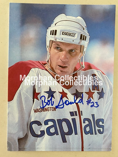 Bob Gould Autographed 5X7 Photo - Washington Capitals
