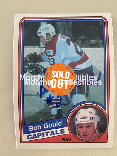 Bob Gould Autographed Cards 1984-85 Opc #1 Card
