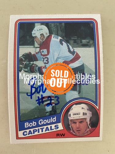 Bob Gould Autographed Cards 1984-85 Opc #10 Card
