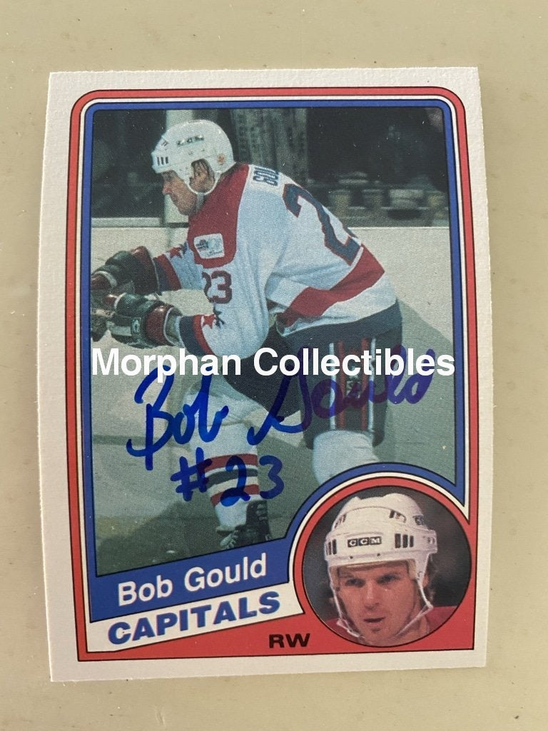 Bob Gould Autographed Cards 1984-85 Opc #10 Card