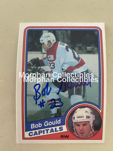 Bob Gould Autographed Cards 1984-85 Opc #2 Card