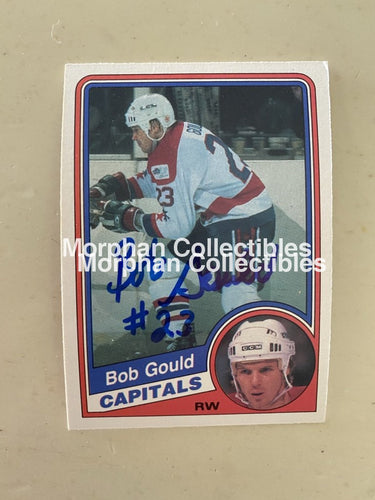 Bob Gould Autographed Cards 1984-85 Opc #3 Card