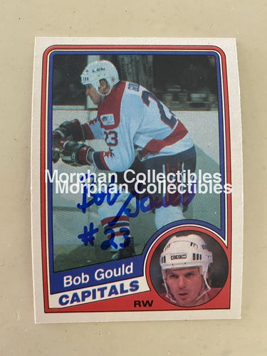 Bob Gould Autographed Cards 1984-85 Opc #5 Card