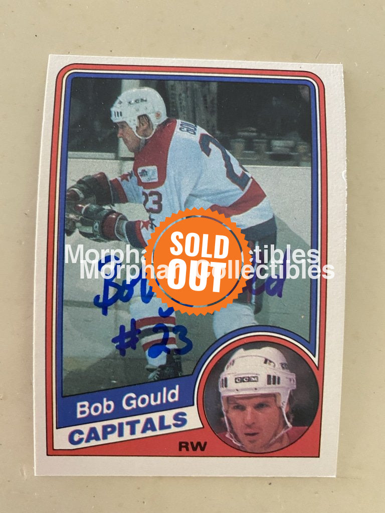 Bob Gould Autographed Cards 1984-85 Opc #8 Card