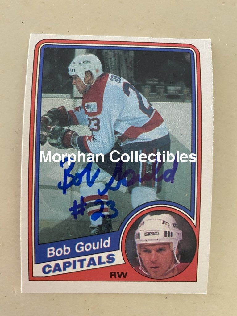 Bob Gould Autographed Cards 1984-85 Opc #8 Card