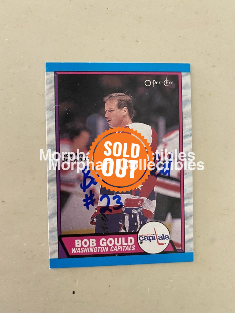 Bob Gould - Autographed Card 1986-87 Opc #1