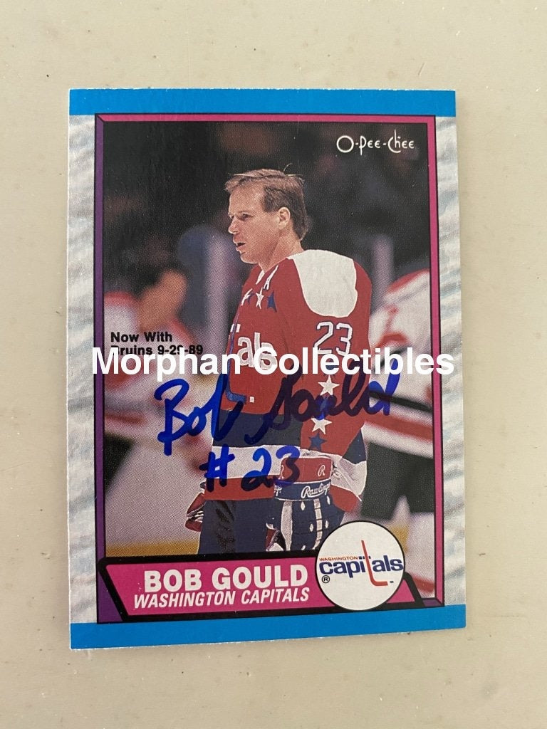 Bob Gould - Autographed Card 1986-87 Opc #2