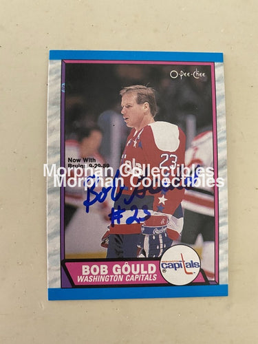 Bob Gould - Autographed Card 1986-87 Opc #3