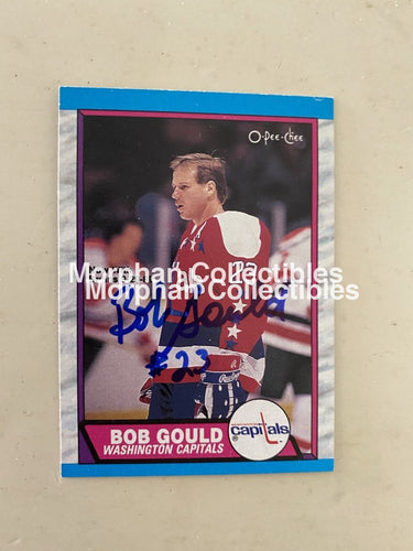 Bob Gould - Autographed Card 1986-87 Opc #4