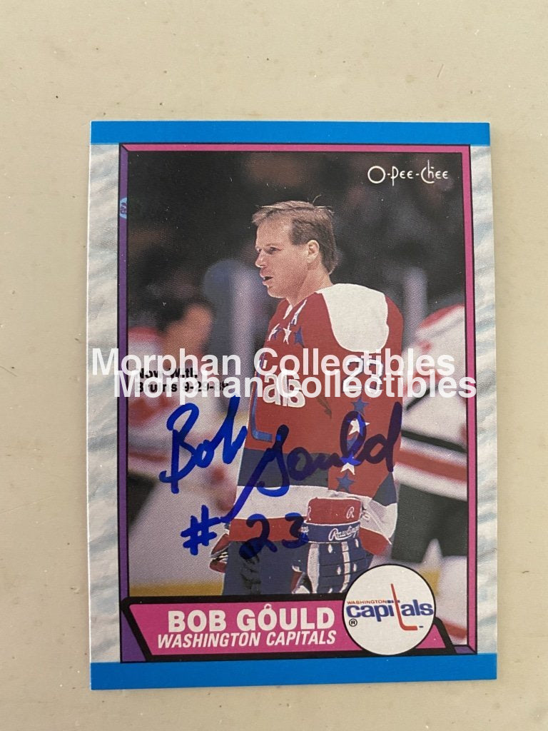Bob Gould - Autographed Card 1986-87 Opc #5