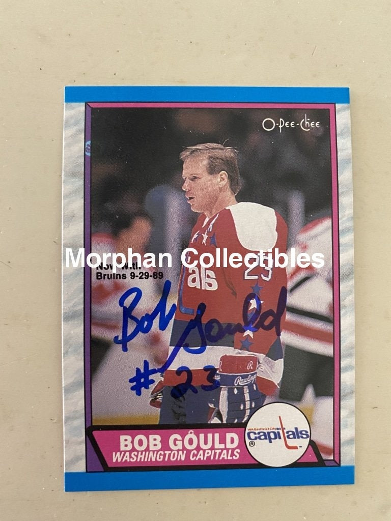 Bob Gould - Autographed Card 1986-87 Opc #5