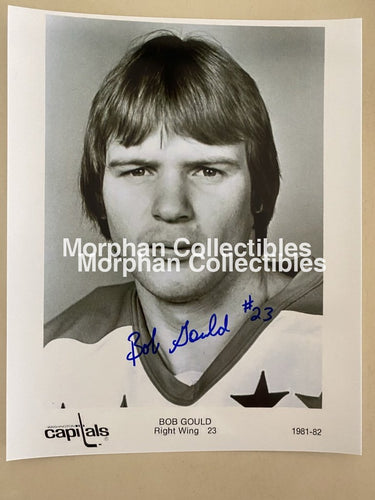 Bob Gould Autographed Washington Capitals 8X10 Photo - #3