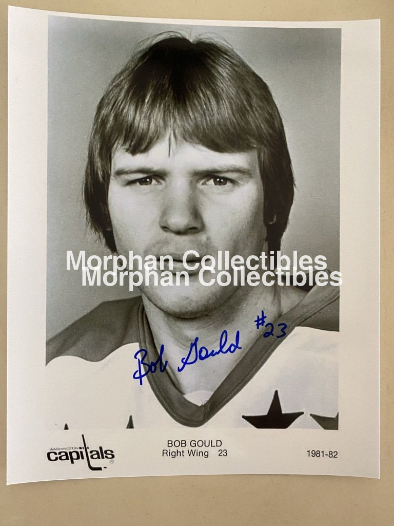 Bob Gould Autographed Washington Capitals 8X10 Photo - #3