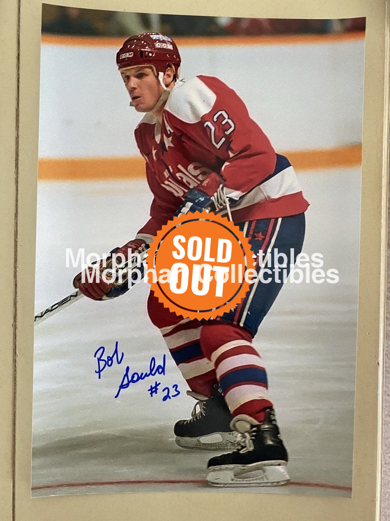 Bob Gould Autographed Washington Capitals 8X12 Photo - #1