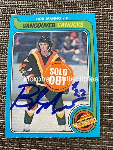 Bob Manno - Autographed Card 1979/80 Opc