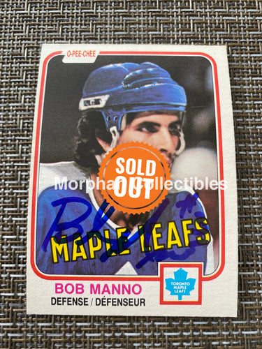 Bob Manno - Autographed Card 1981/82 Opc