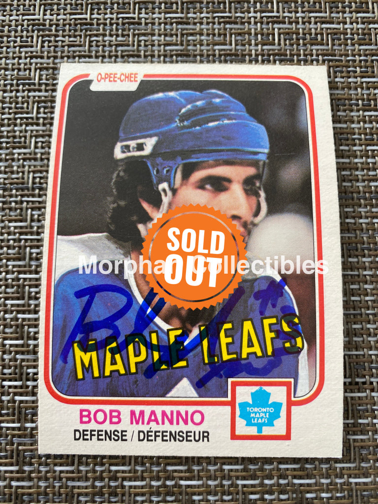 Bob Manno - Autographed Card 1981/82 Opc