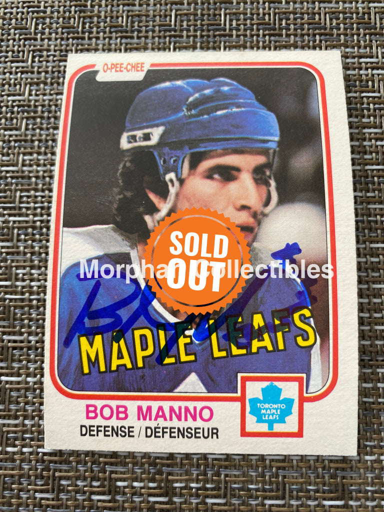 Bob Manno - Autographed Card 1981/82 Opc