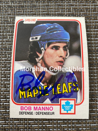 Bob Manno - Autographed Card 1981/82 Opc