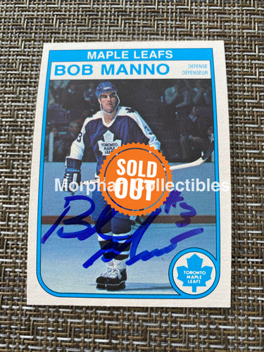 Bob Manno - Autographed Card 1982/83 Opc