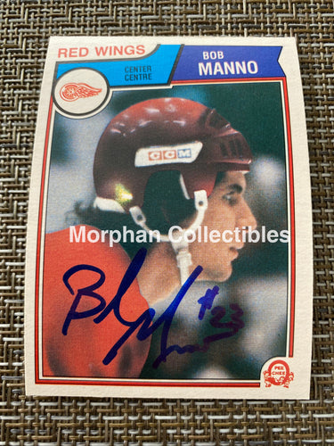 Bob Manno - Autographed Card 1983/84 Opc