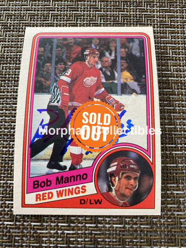 Bob Manno - Autographed Card 1984/85 Opc