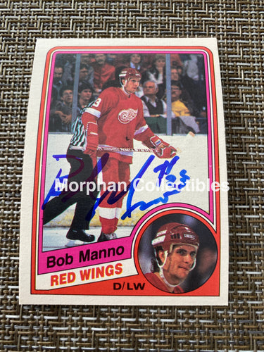 Bob Manno - Autographed Card 1984/85 Opc