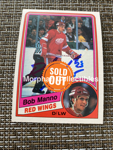Bob Manno - Autographed Card 1984/85 Opc