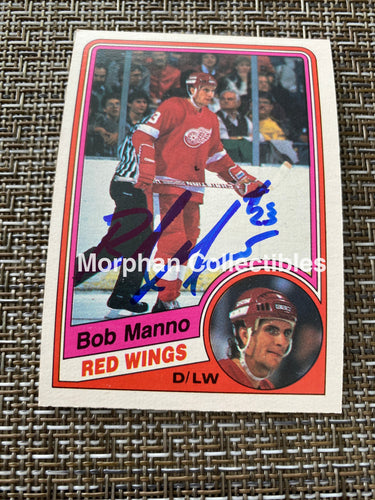 Bob Manno - Autographed Card 1984/85 Opc