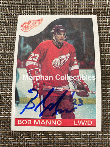 Bob Manno - Autographed Card 1985/86 Topps