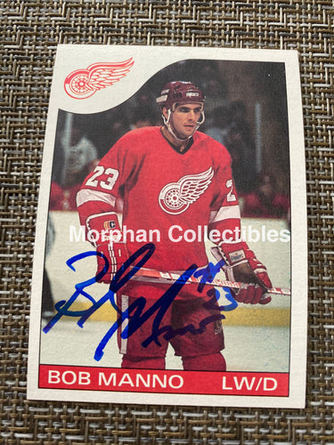 Bob Manno - Autographed Card 1985/86 Topps