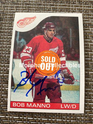 Bob Manno - Autographed Card 1985/86 Topps