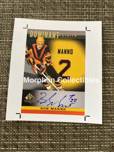 Bob Manno- Autographed Card - Custom Vancouver Canucks