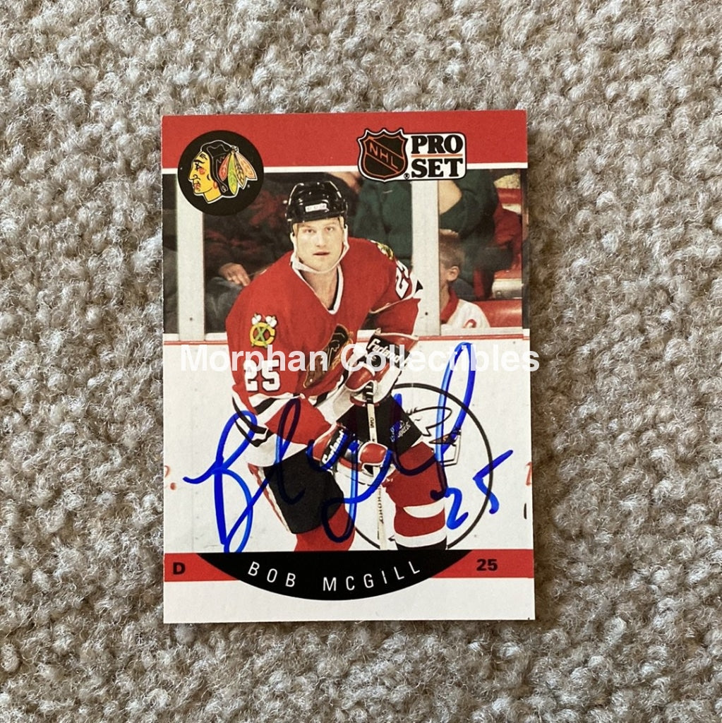 Bob Mcgill - Autographed Card 1990 Pro Set