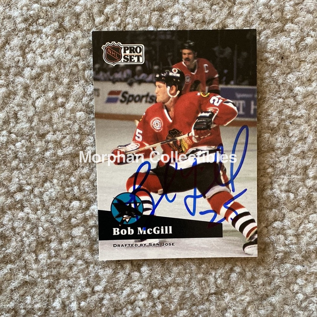 Bob Mcgill - Autographed Card 1991 Pro Set