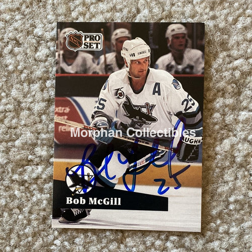 Bob Mcgill - Autographed Card 1991 Pro Set