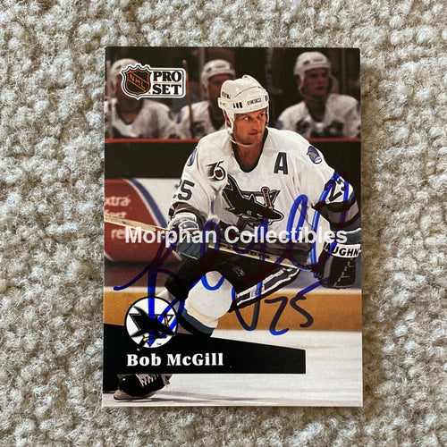 Bob Mcgill - Autographed Card 1991 Pro Set