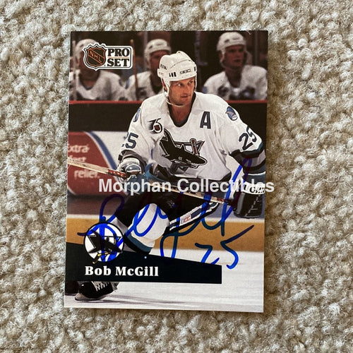 Bob Mcgill - Autographed Card 1991 Pro Set
