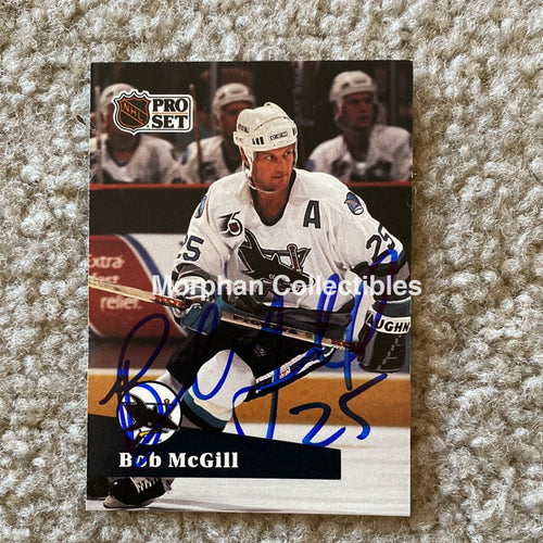 Bob Mcgill - Autographed Card 1991 Pro Set