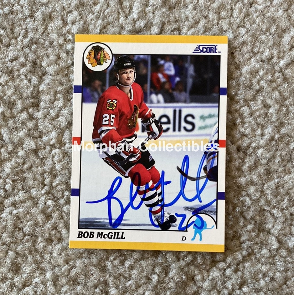 Bob Mcgill - Autographed Card 1991 Score