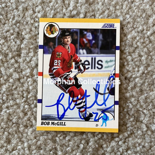 Bob Mcgill - Autographed Card 1991 Score